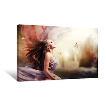 Image of Magical Woodland Nymph Canvas Print