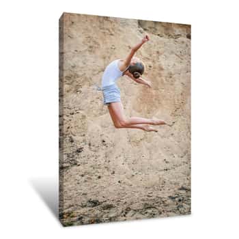 Image of Leaping Girl Canvas Print
