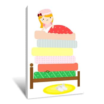 Image of The Princess And The Pea Canvas Print