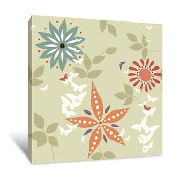 Image of Assorted Flowers 2 Wallpaper Canvas Print