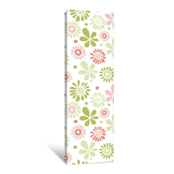 Image of Youthful Flower Pattern Canvas Print