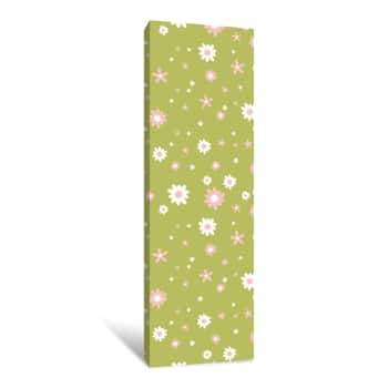 Image of Speckled Flower Pattern Canvas Print