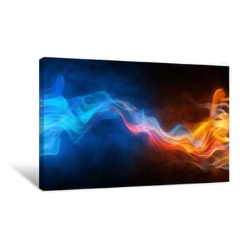 Image of Colored Fire Canvas Print