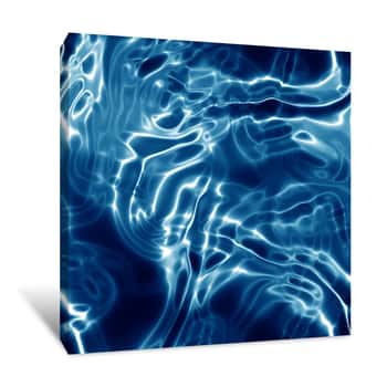 Image of Blue Water Ripples Canvas Print