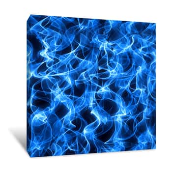 Image of Blue Flames Canvas Print