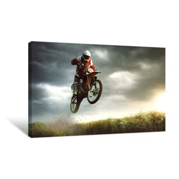 Image of Dirtbike Air Canvas Print