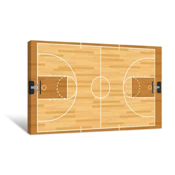 Image of Basketball Court Canvas Print