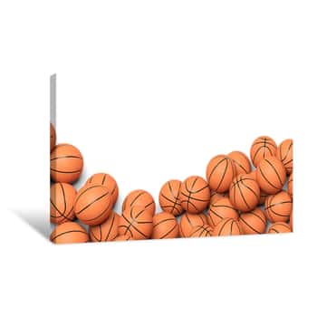 Image of Basketballs Canvas Print