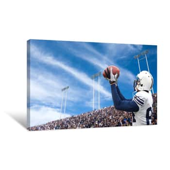 Image of Football Catch Canvas Print
