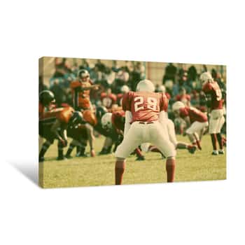 Image of Football Game Canvas Print