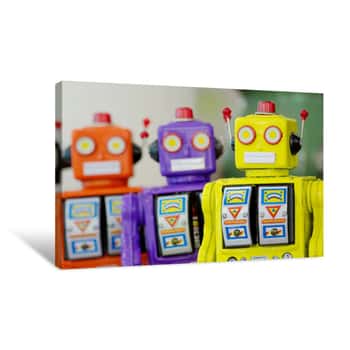 Image of Robot Toys Canvas Print