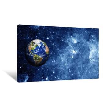Image of Planet Earth in Space Canvas Print