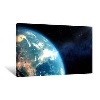Image of View From Space Canvas Print
