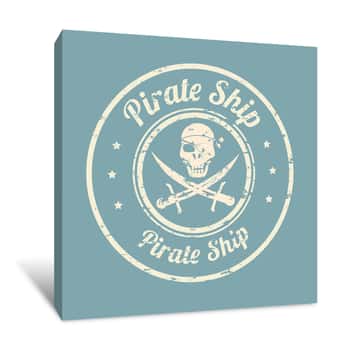 Image of Pirate Flag Canvas Print