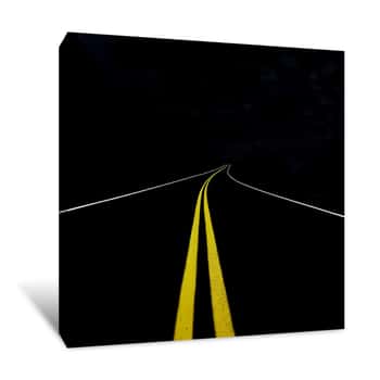 Image of The Black Road Canvas Print