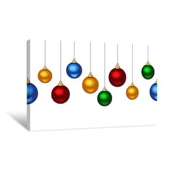 Image of Colorful Hanging Ornaments Canvas Print