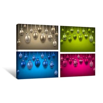 Image of Colored Ornaments Canvas Print