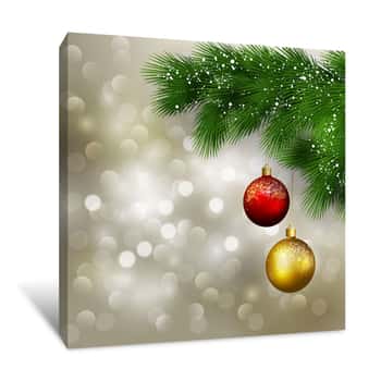 Image of Shimmering Ornaments Canvas Print