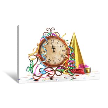 Image of New Year\'s Decorations Canvas Print