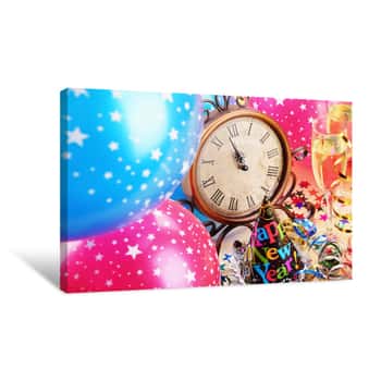Image of New Year\'s Ballooon Party Canvas Print