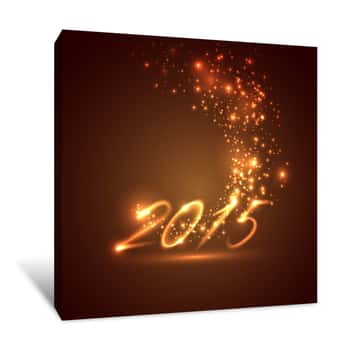 Image of New Year Holiday Background Canvas Print