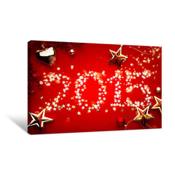 Image of New Year Eve Background Canvas Print
