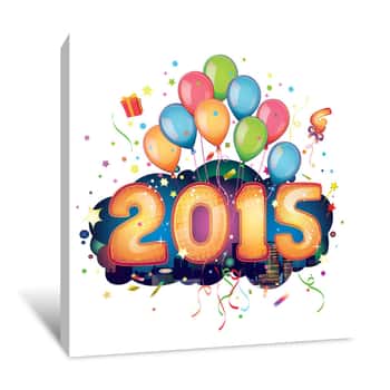 Image of New Year 2015 Canvas Print