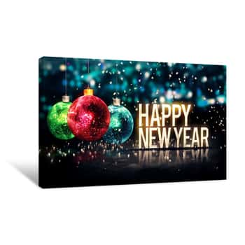Image of Happy new Year Banner Canvas Print