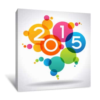 Image of Happy New Year Background Canvas Print