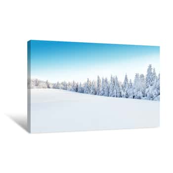 Image of Winter Snowy Landscape Canvas Print