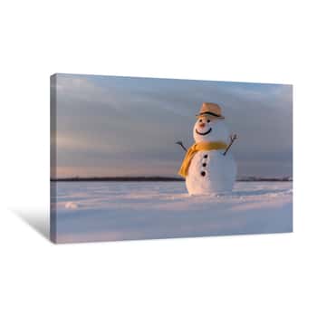 Image of Snowman Canvas Print