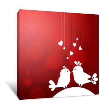 Image of Lovebirds Canvas Print