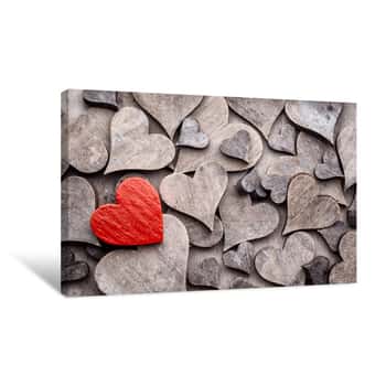 Image of Valentine Day Greeting Card Canvas Print