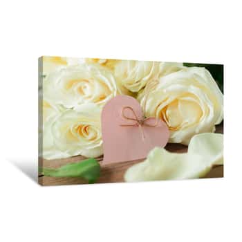 Image of Day  Happy Valentines Day Card Canvas Print