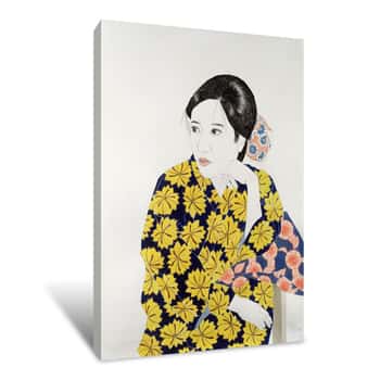 Image of Yellow Kimono Canvas Print