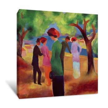 Image of The Green Jacket Canvas Print