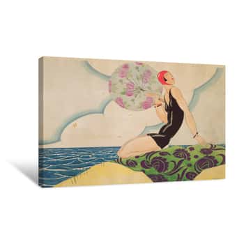 Image of Bather Canvas Print