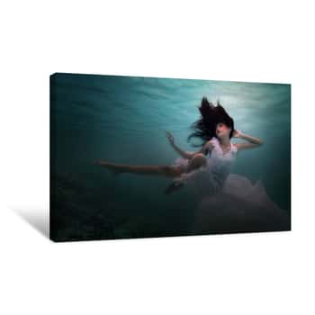 Image of Lady Beneath the Sea Canvas Print