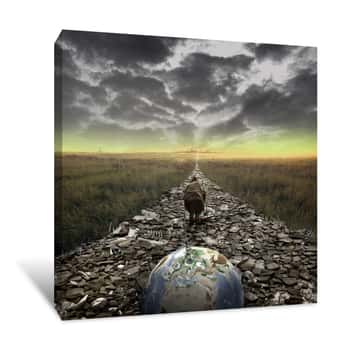 Image of Weight of the World Canvas Print
