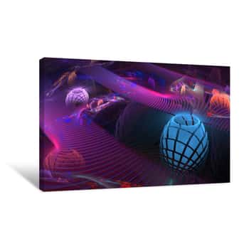 Image of 3D Abstract Clusters Canvas Print