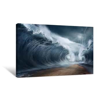 Image of The Seas Are Being Parted Canvas Print