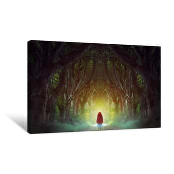Image of Dark Forest Road Canvas Print