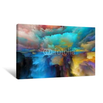 Image of Advance Of Abstract Landscape Canvas Print