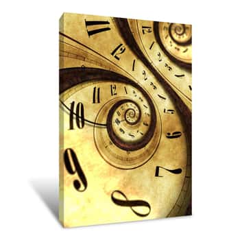 Image of Abstract Time Background Canvas Print