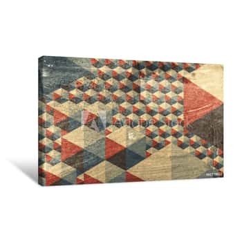Image of Abstract Geometric Pattern As Background Canvas Print