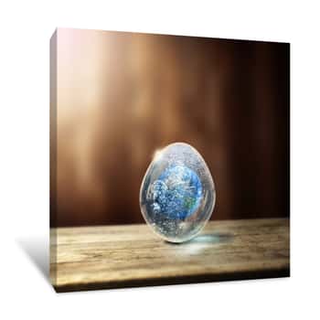 Image of Earth In The Egg Canvas Print