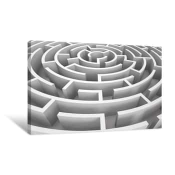 Image of Circle Maze Canvas Print