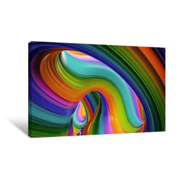 Image of Colorful Abstract Background  Layout Design Template Canvas Print