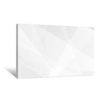 Image of Abstract White And Grey On Light Silver Background Modern Design  Vector Illustration EPS 10 Canvas Print