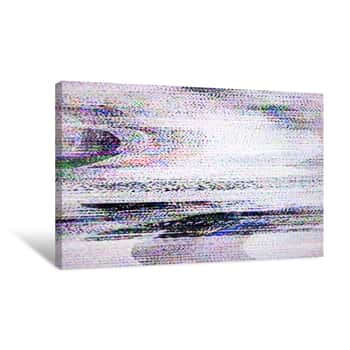 Image of Digital Television Noise Canvas Print